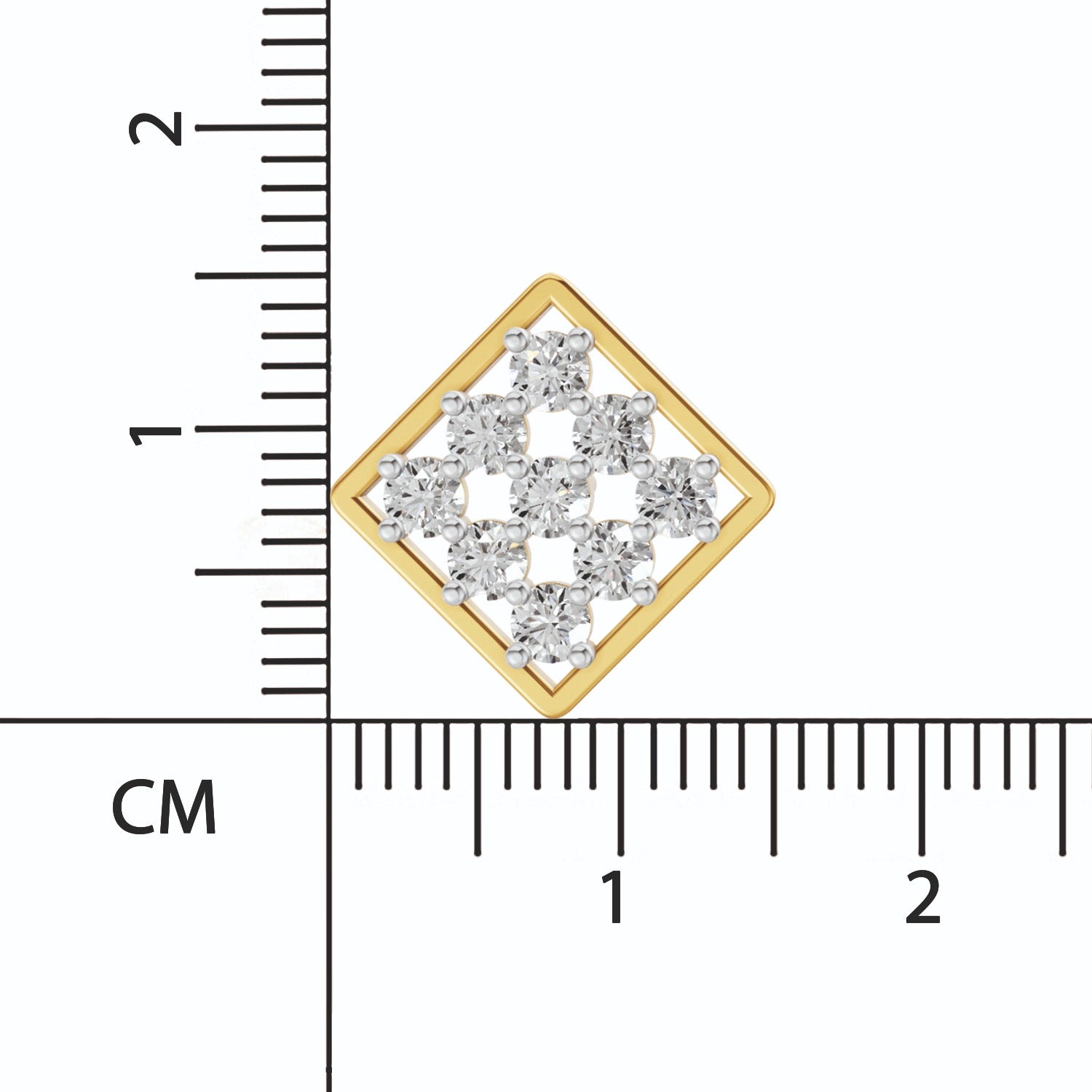 Sparq 1ct Statement Diamond Cluster Stud Earrings