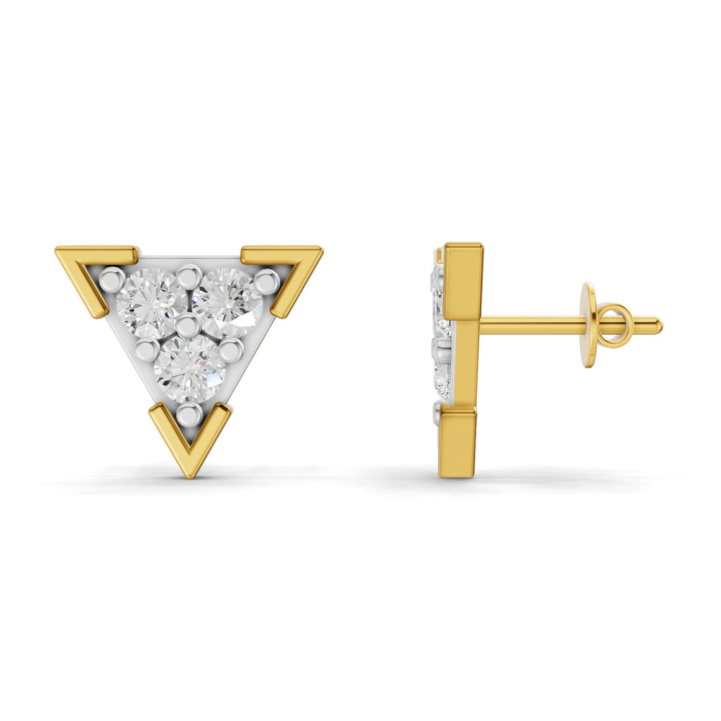 Sparq 1ct Premium Diamond Cluster Stud Earrings