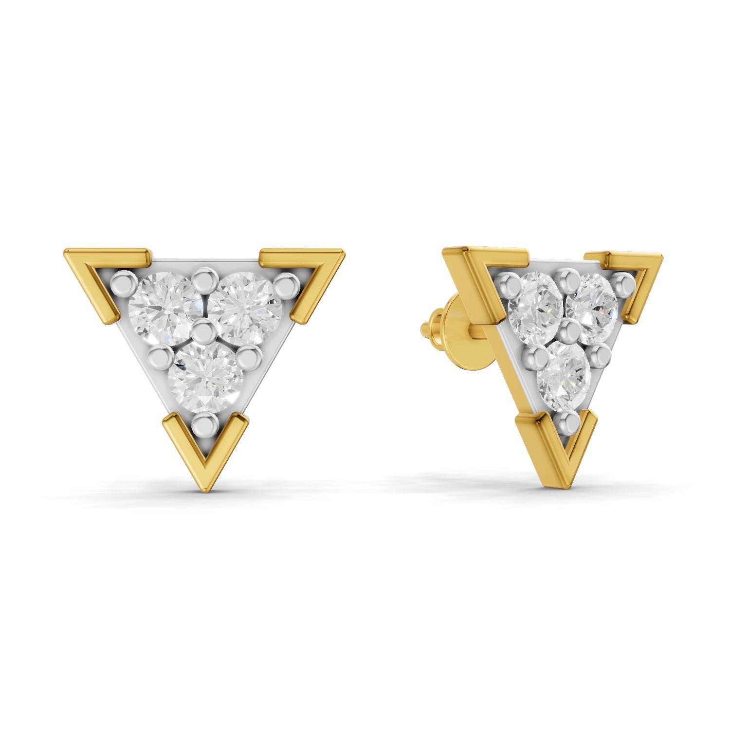 Sparq 1ct Premium Diamond Cluster Stud Earrings