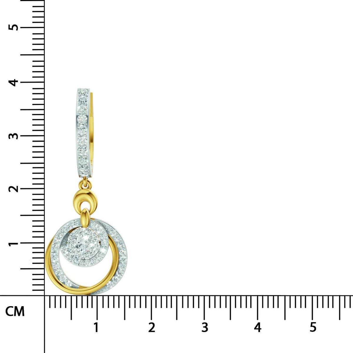 Sparq 1.68ct Statement Diamond Cluster Swirl Stud Earrings