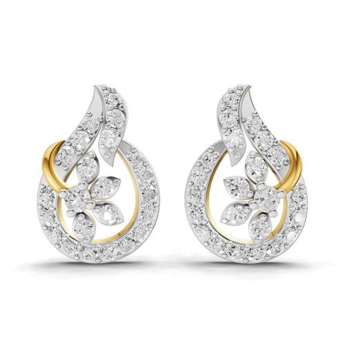 Sparq 0.83ct Statement Geometric Diamond Stud Earrings