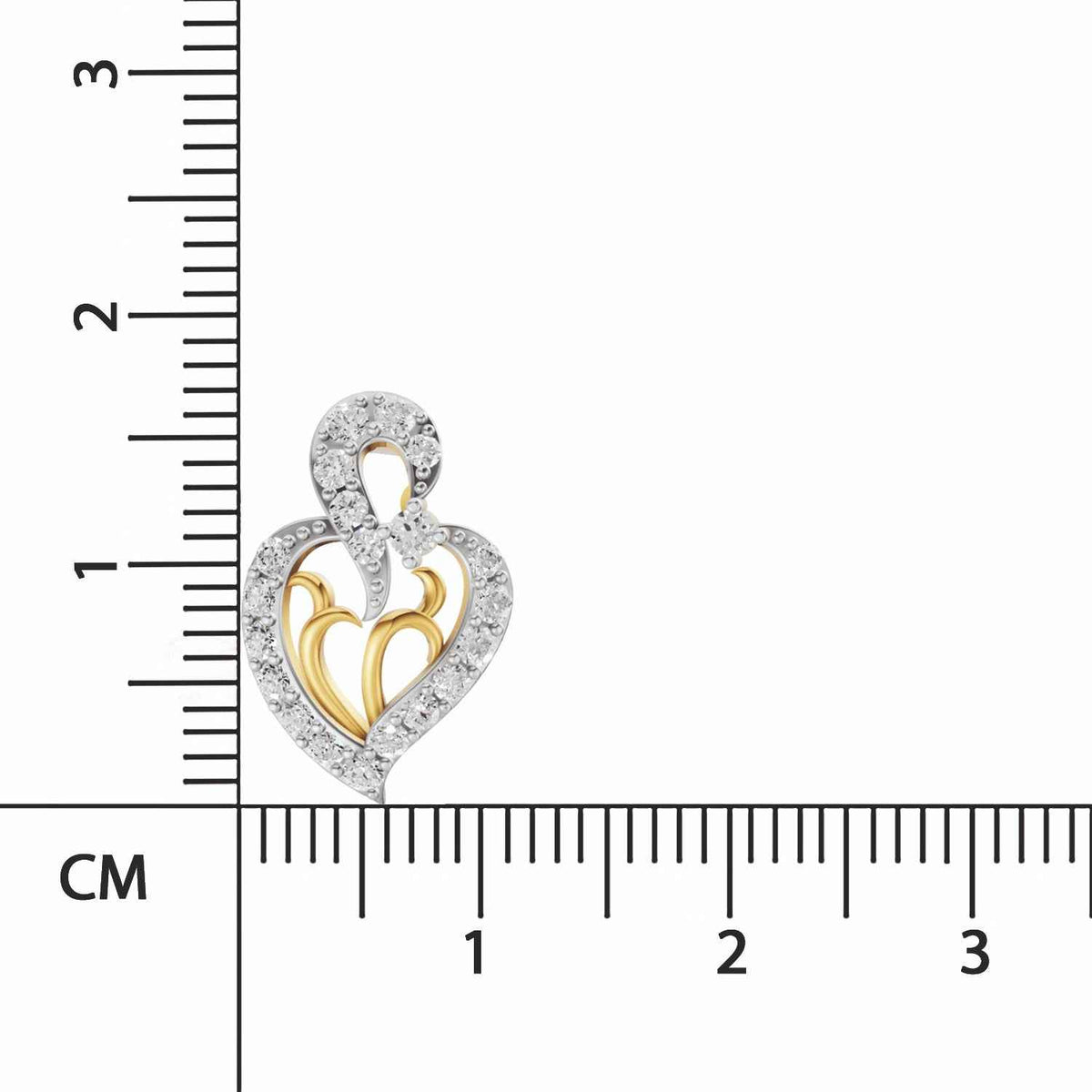 Sparq 0.73ct Evening Diamond Heart Stud Earrings