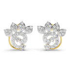 Lab Grown Diamond Earrings 1.25 Carat IGI Certified Round Shape F-G VS | 925 Sterling Silver Gold Plated Fashion Earrings