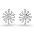 Lab Grown Diamond Earrings 0.92 Carat IGI Certified Round Shape F-G VS | 925 Sterling Silver Yellow Gold Plated Fashion Earrings