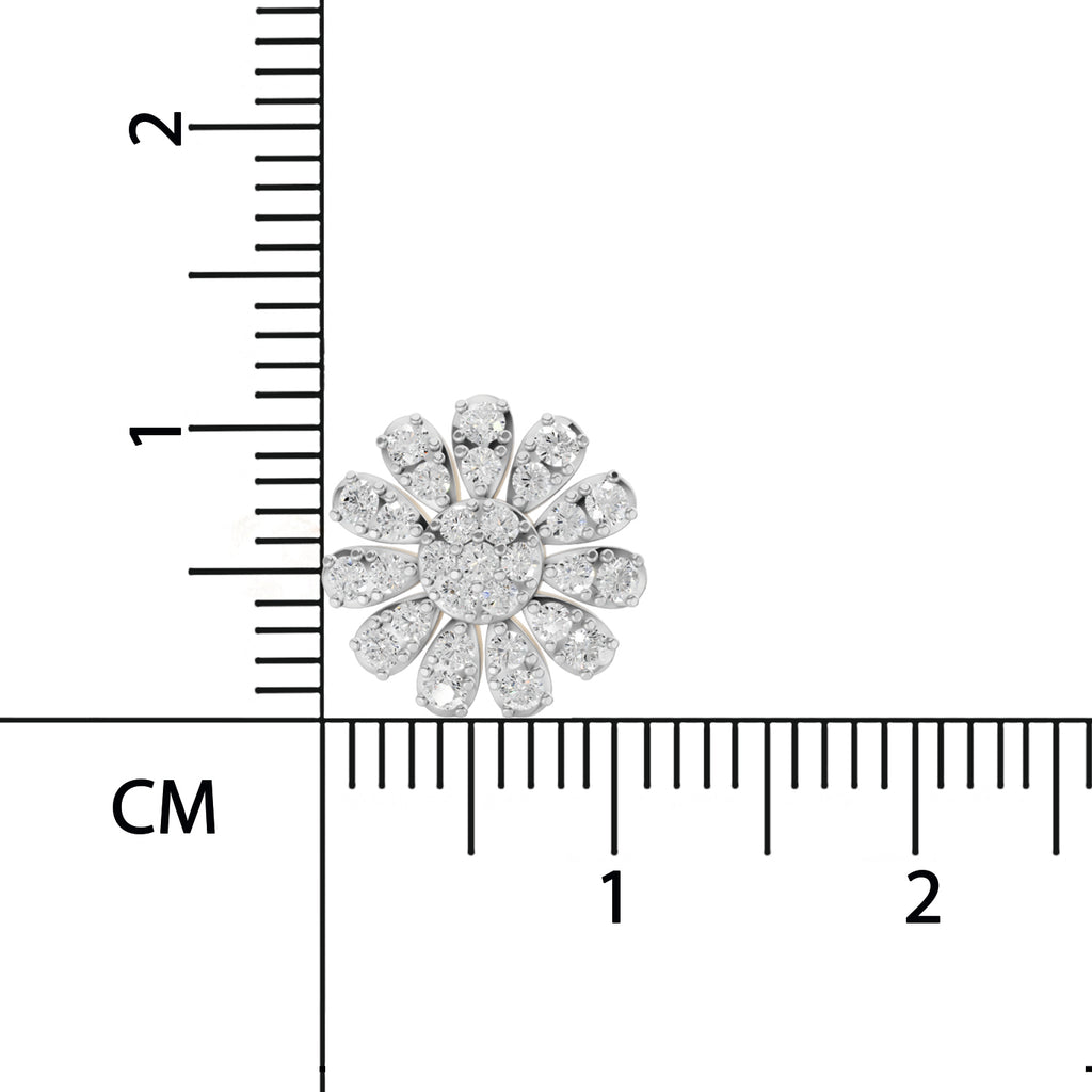 Sparq 0.76ct Statement Geometric Diamond Stud Earrings