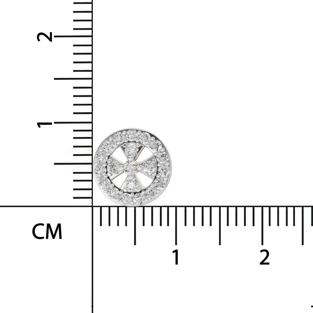 Sparq 0.64ct Statement Diamond Halo Stud Earrings