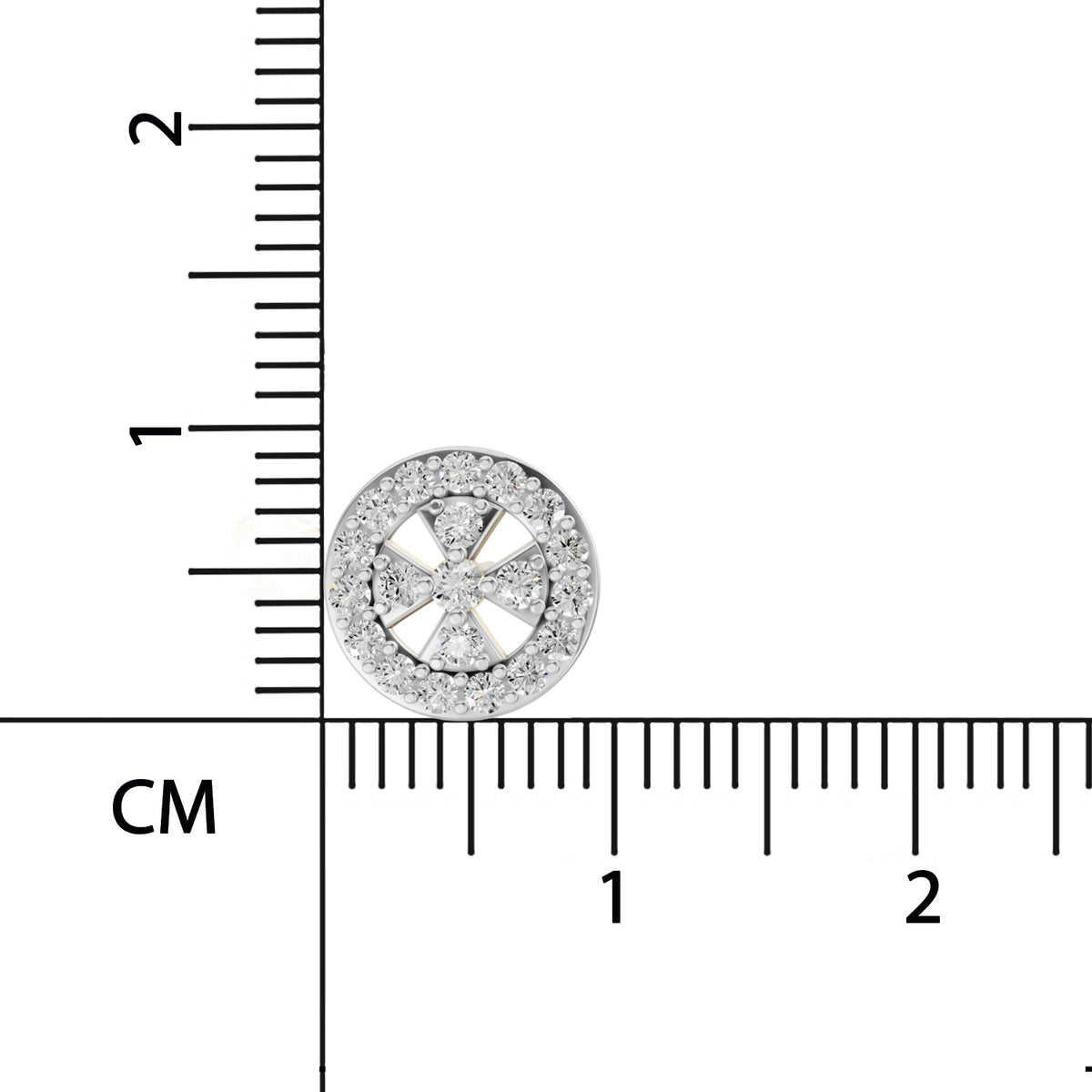 Sparq 0.64ct Statement Diamond Halo Stud Earrings