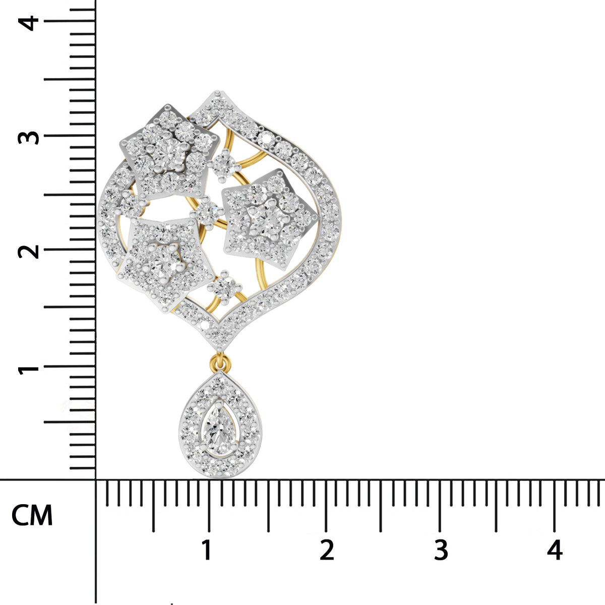 Sparq 2.85ct Pear Diamond Stud Earrings