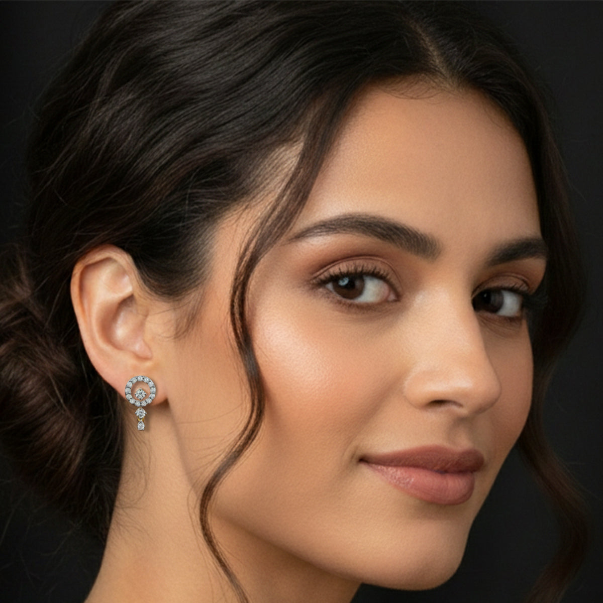Sparq 0.44ct Evening Diamond Cluster Stud Earrings