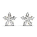 Lab Grown Diamond Earrings 0.36 Carat IGI Certified Round Shape F-G VS | 925 Sterling Silver Gold Plated Fashion Earrings