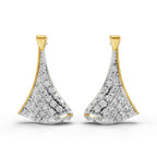 Lab Grown Diamond Earrings 0.71 Carat IGI Certified Round Shape F-G VS | 925 Sterling Silver Gold Plated Fashion Earrings