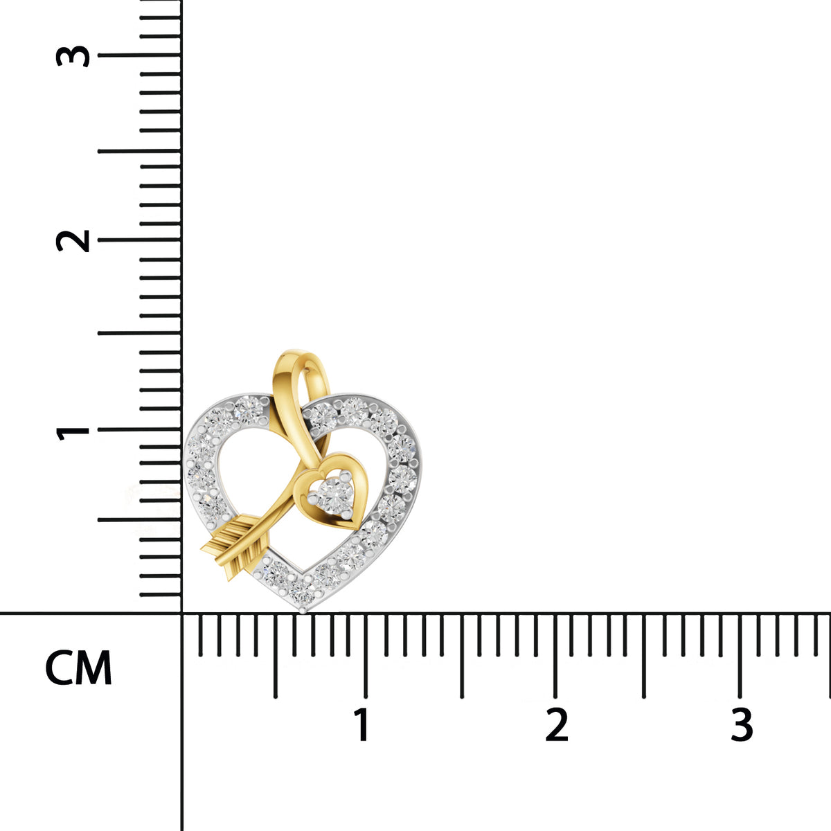 Sparq 0.63ct Evening Diamond Heart Stud Earrings