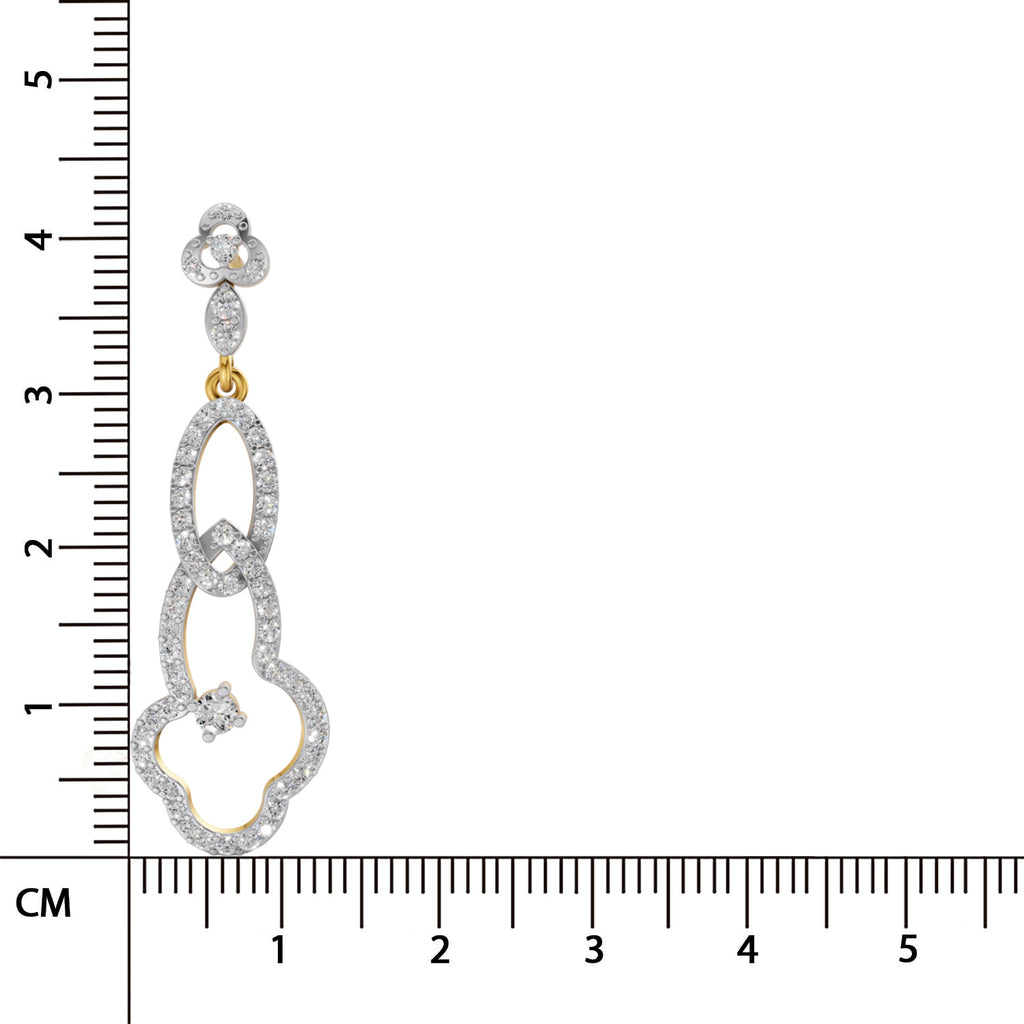 Sparq 1.33ct Luxe Diamond Star Drop Drop Earrings