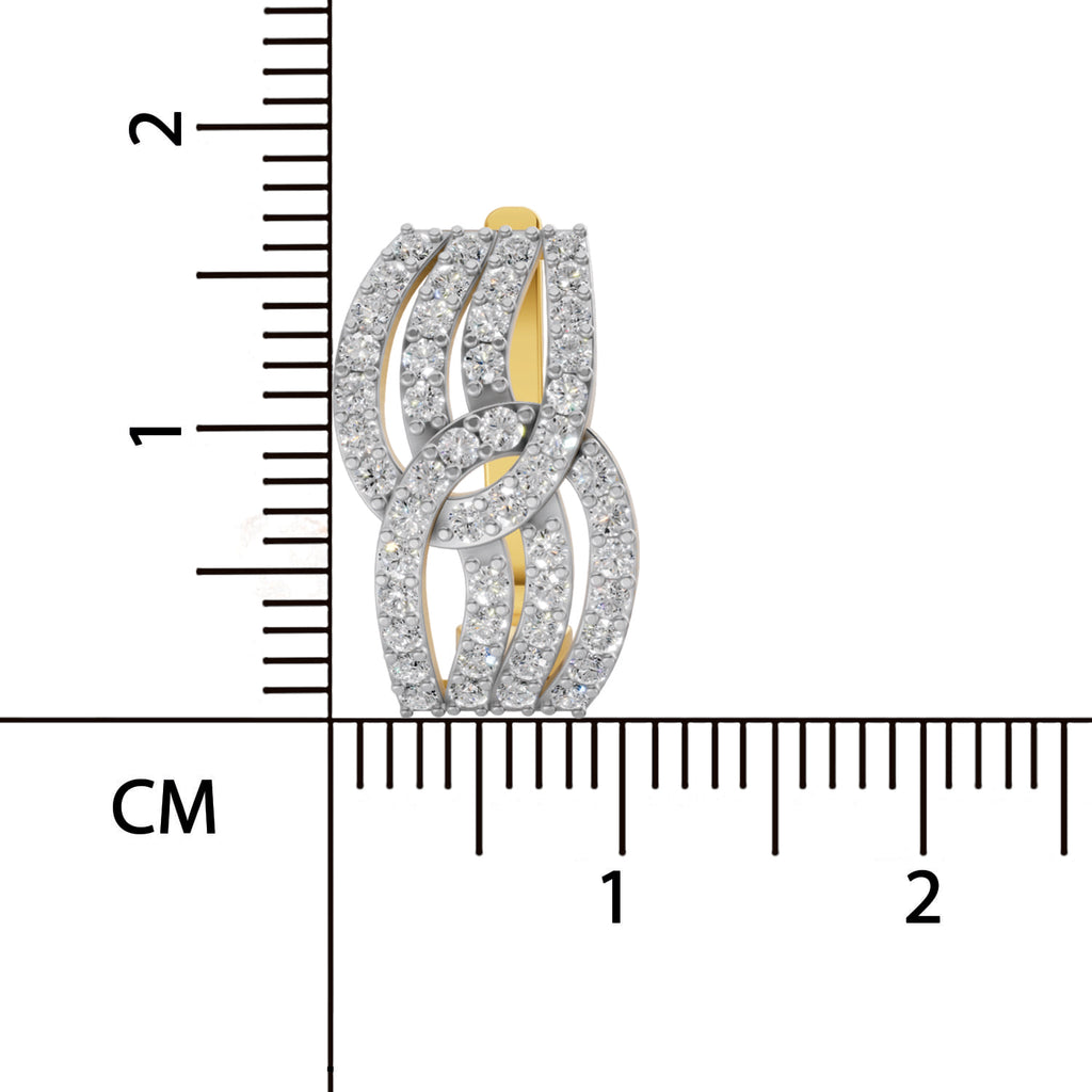 Sparq 0.83ct Premium Diamond Huggie Hoop Hoop Earrings