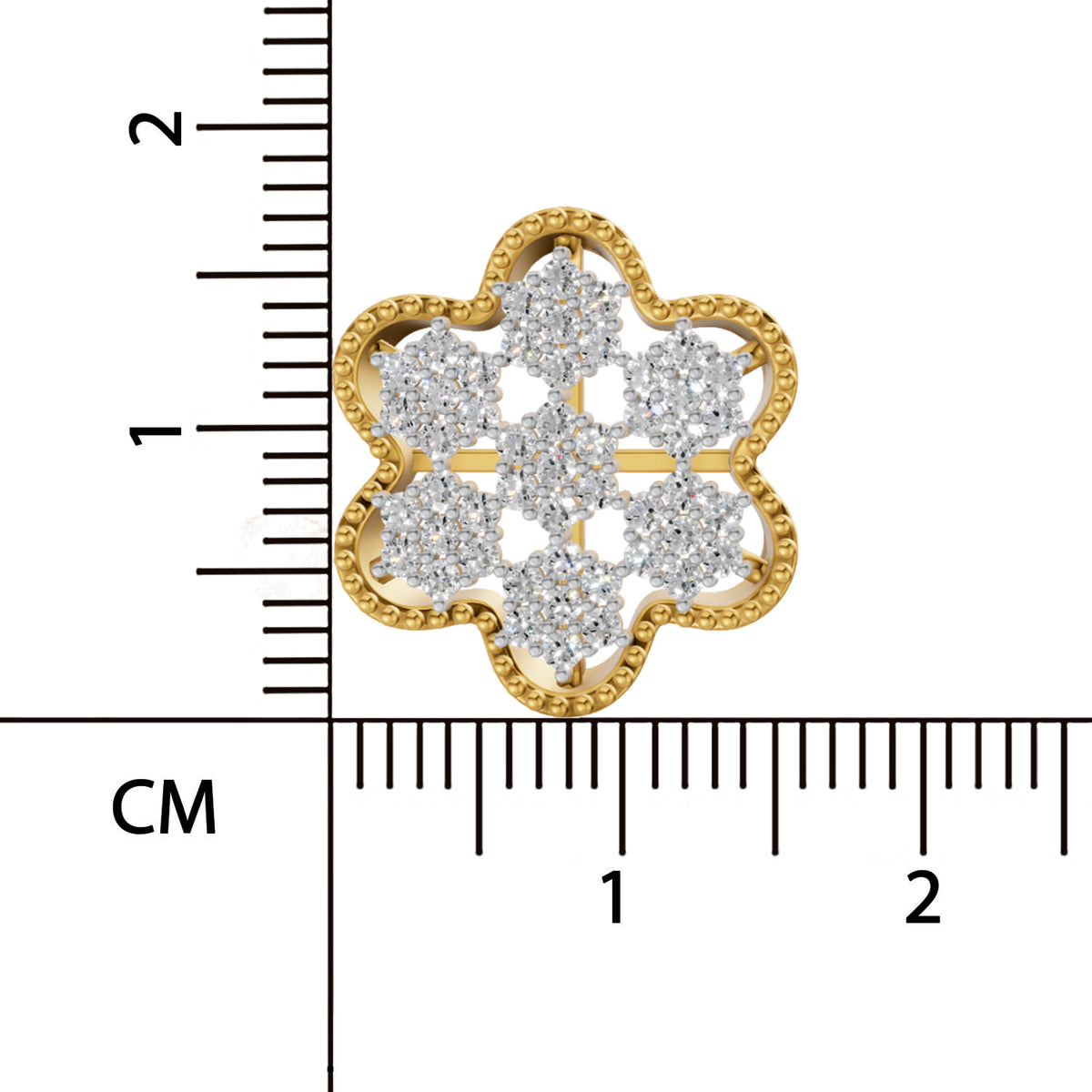Sparq 0.98ct Luxe Geometric Diamond Stud Earrings