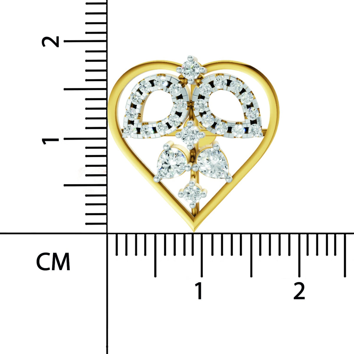 Sparq 0.69ct Evening Diamond Heart Stud Earrings