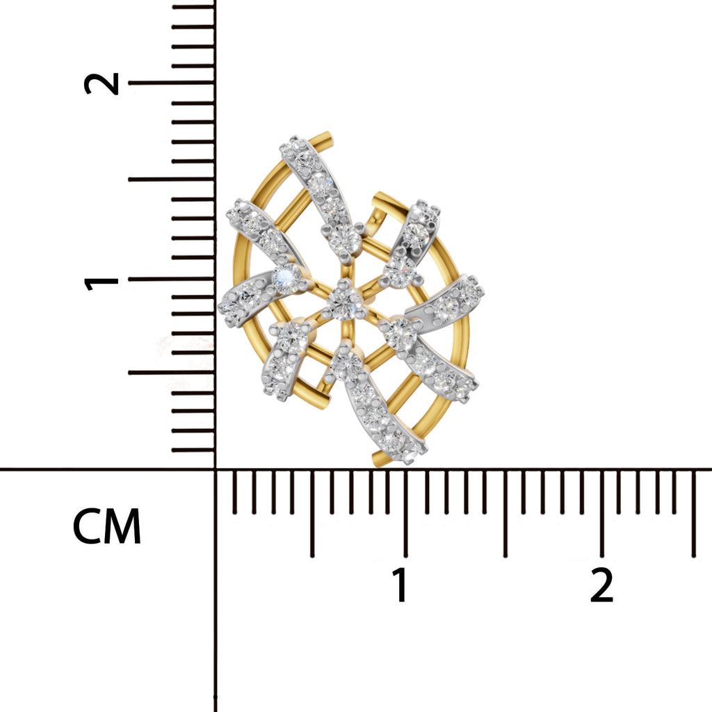 Sparq 0.59ct Grand Diamond Cluster Swirl Stud Earrings