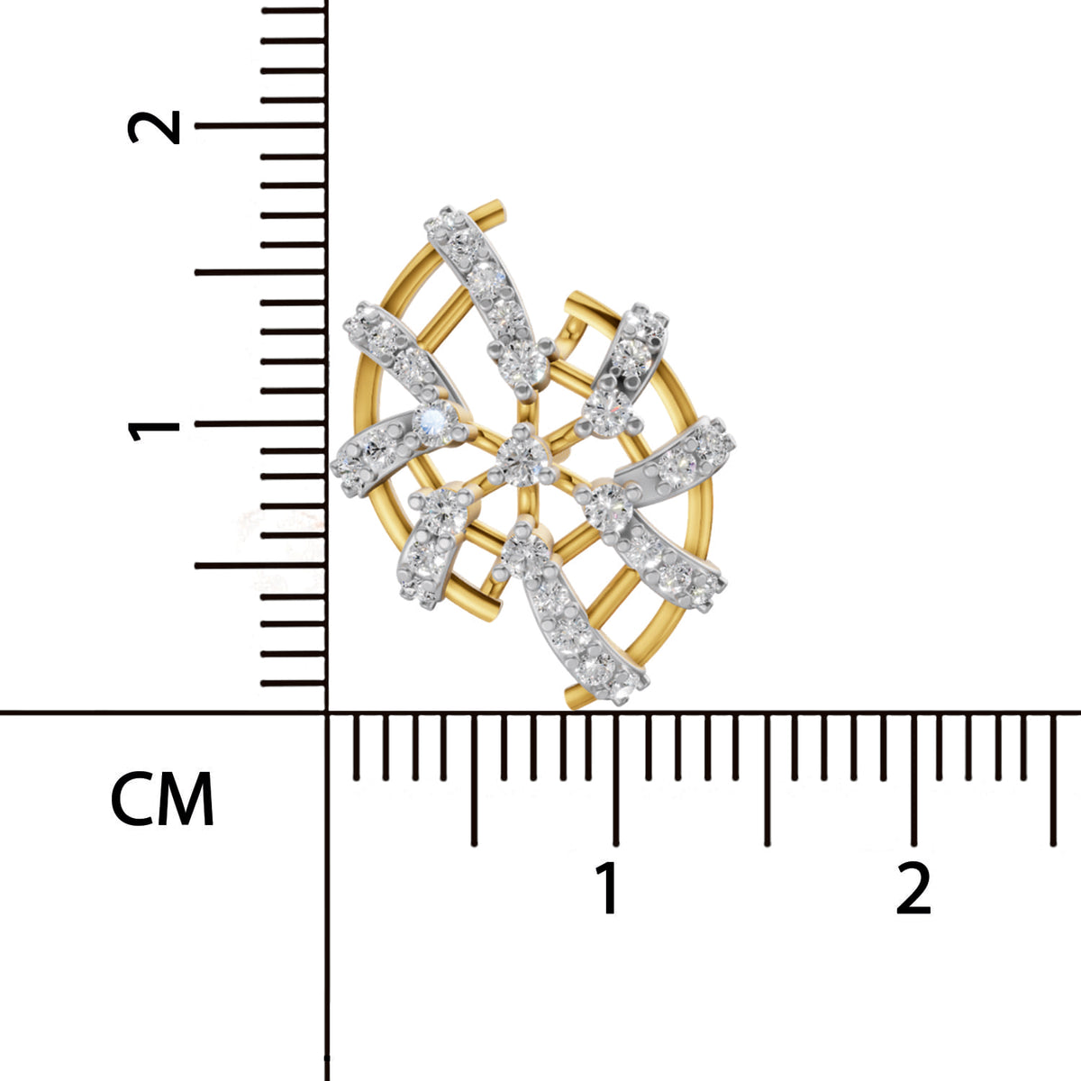 Sparq 0.59ct Grand Diamond Cluster Swirl Stud Earrings