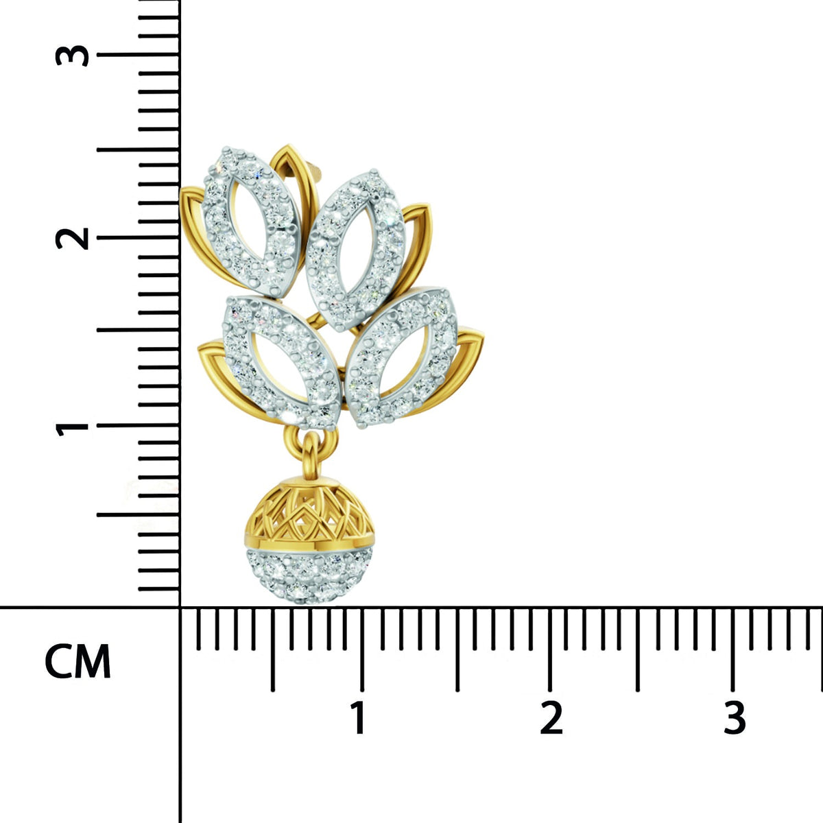 Sparq 1.62ct Premium Diamond Leaf Stud Earrings