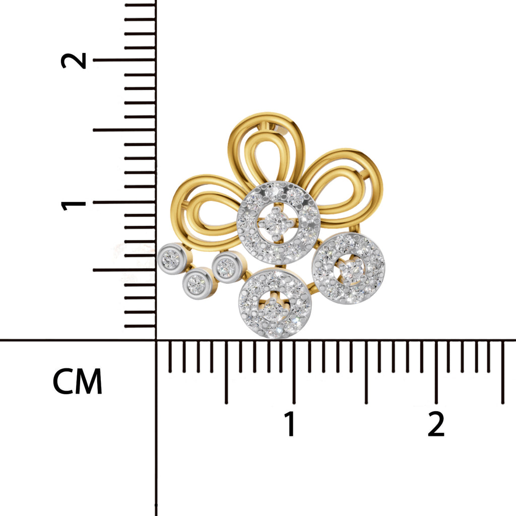 Sparq 0.62ct Statement Diamond Cluster Swirl Stud Earrings