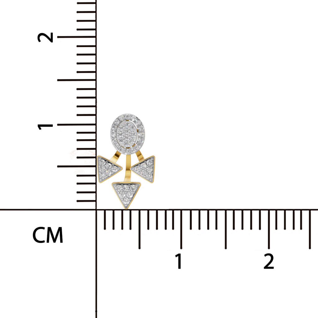Sparq 1ct Statement Diamond Cluster Stud Earrings