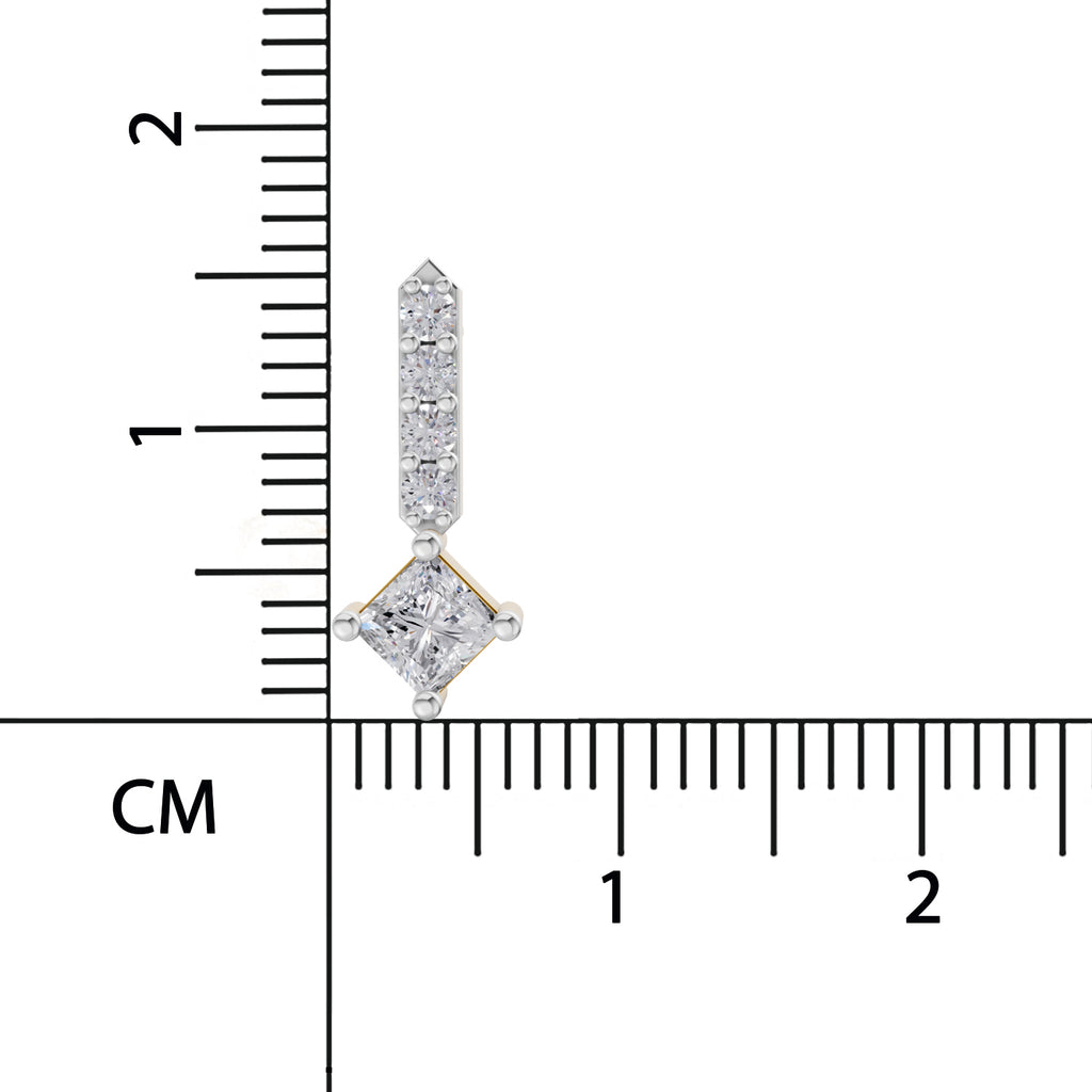 Sparq 0.7ct Princess Cut Diamond Stud Earrings