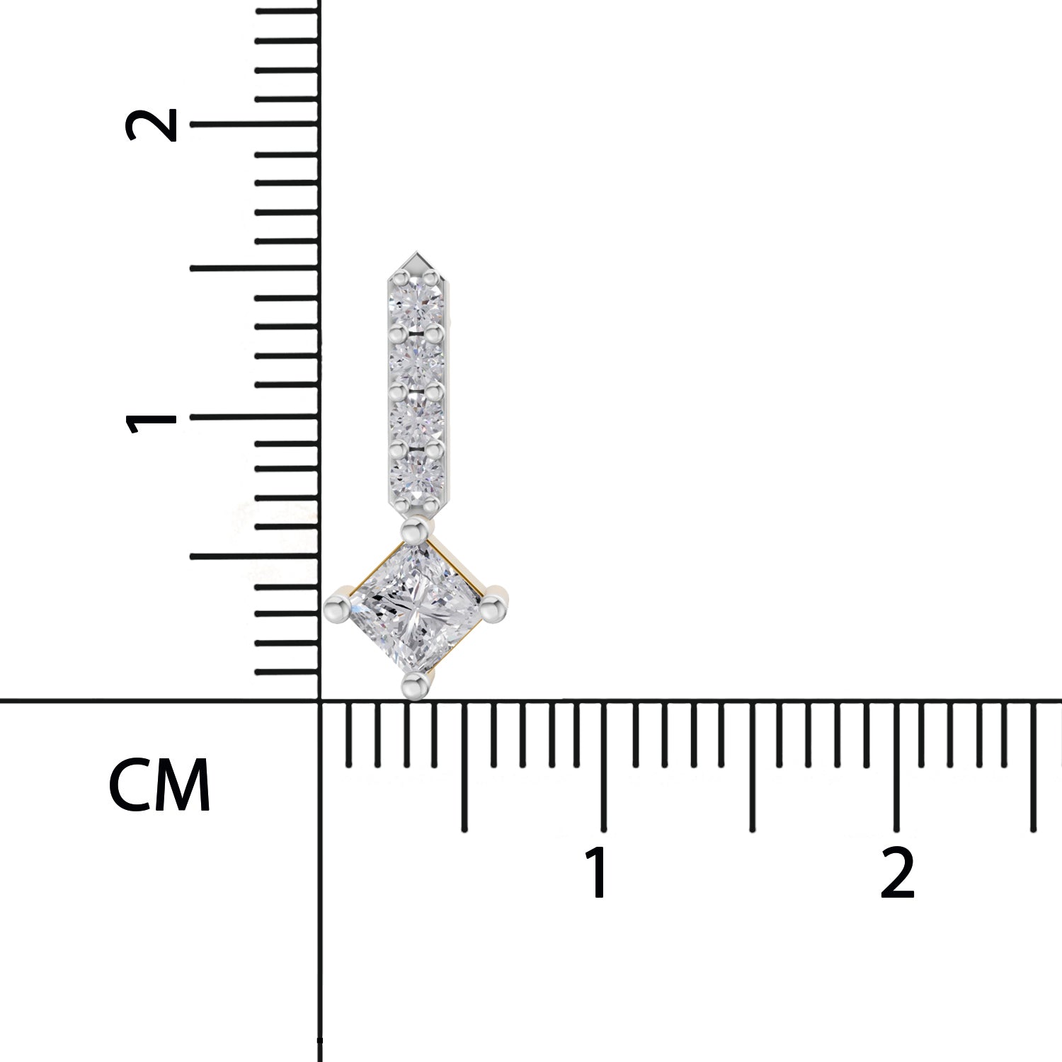 Sparq 0.7ct Princess Cut Diamond Stud Earrings