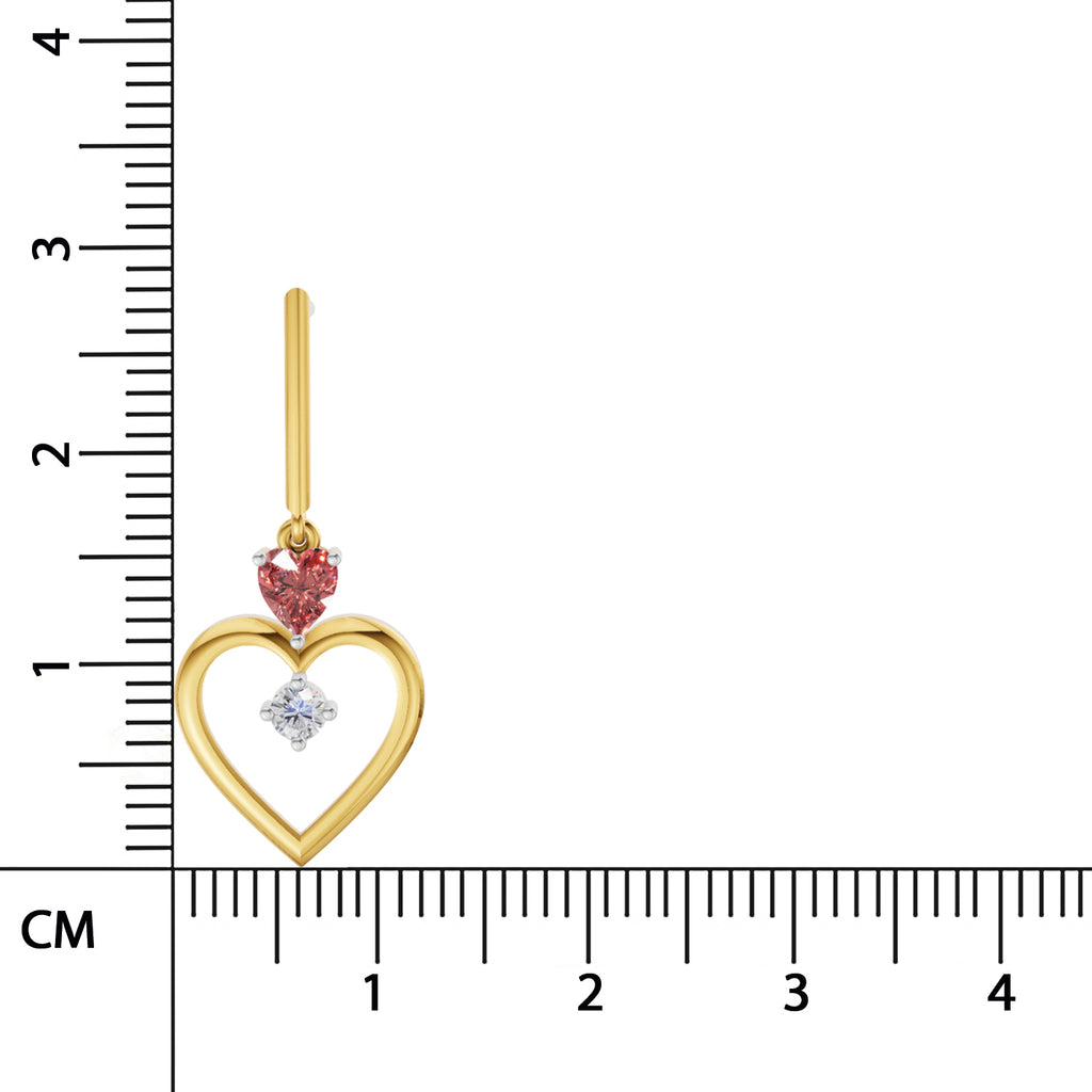 Sparq 0.15ct Evening Diamond Heart Stud Earrings