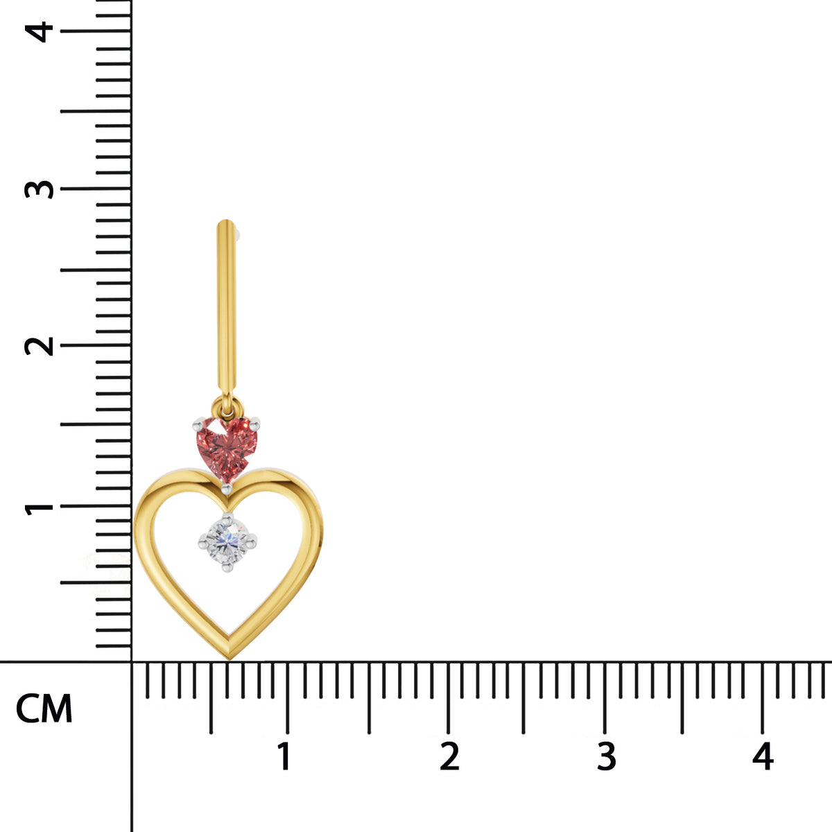 Sparq 0.15ct Evening Diamond Heart Stud Earrings