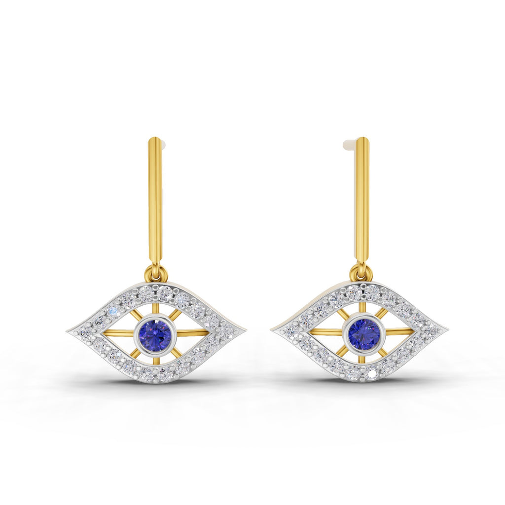 Sparq 0.43ct Elevated Diamond Star Drop Drop Earrings