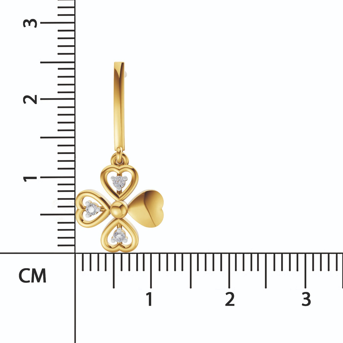 Sparq 0.08ct Simple Geometric Diamond Stud Earrings