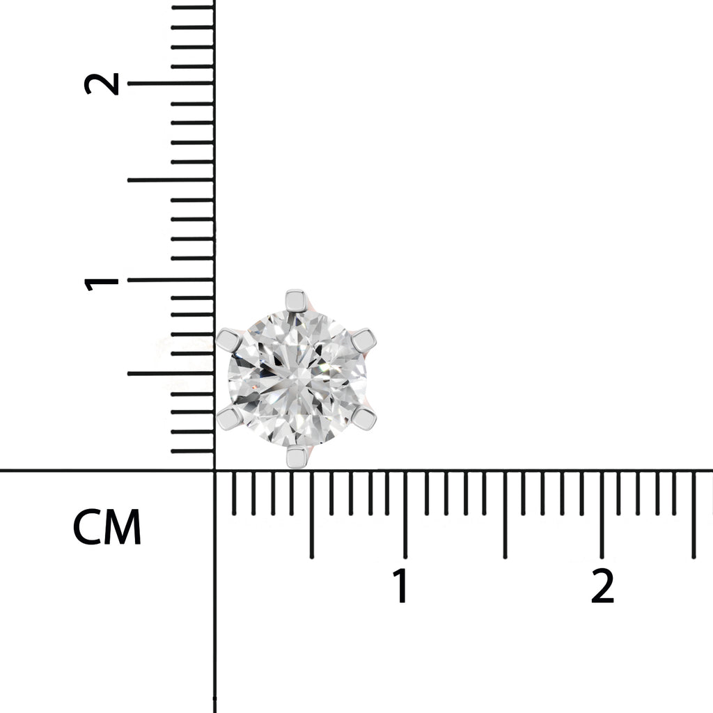 Sparq 3ct Solitaire Diamond Stud Earrings