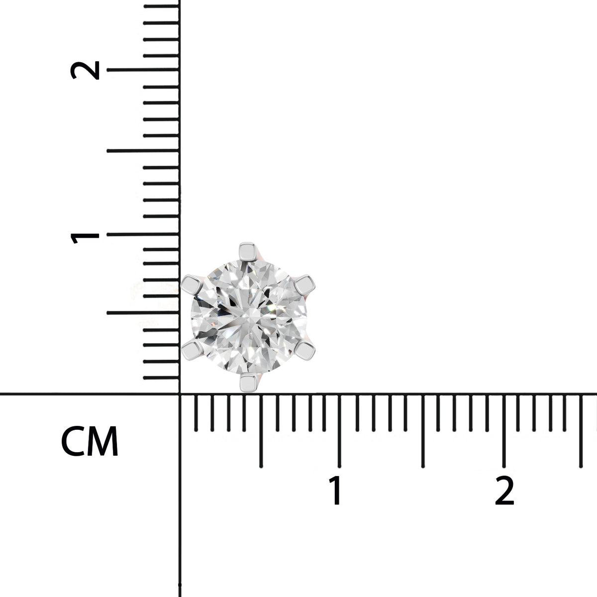Sparq 3ct Solitaire Diamond Stud Earrings