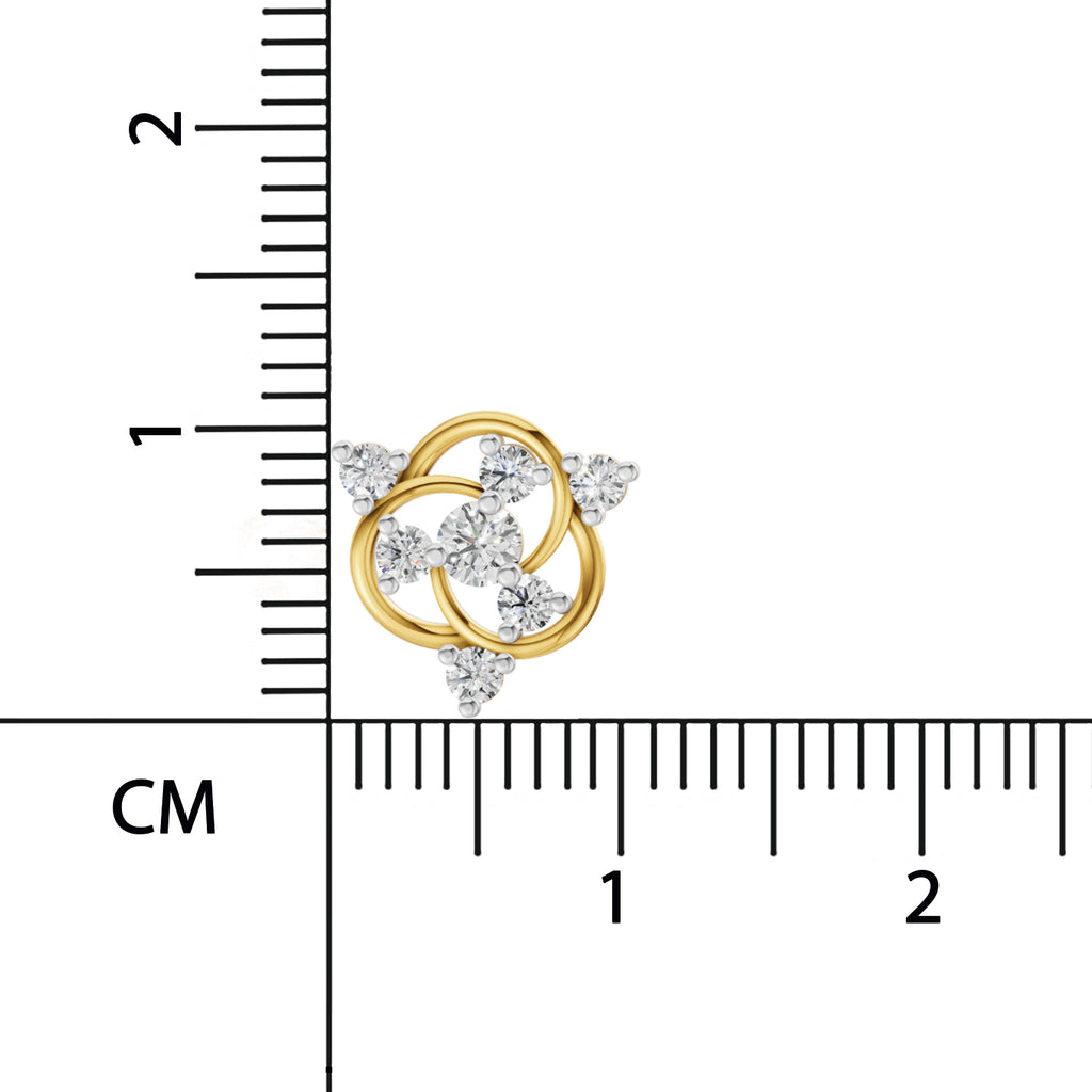 Sparq 0.39ct Evening Diamond Cluster Swirl Stud Earrings