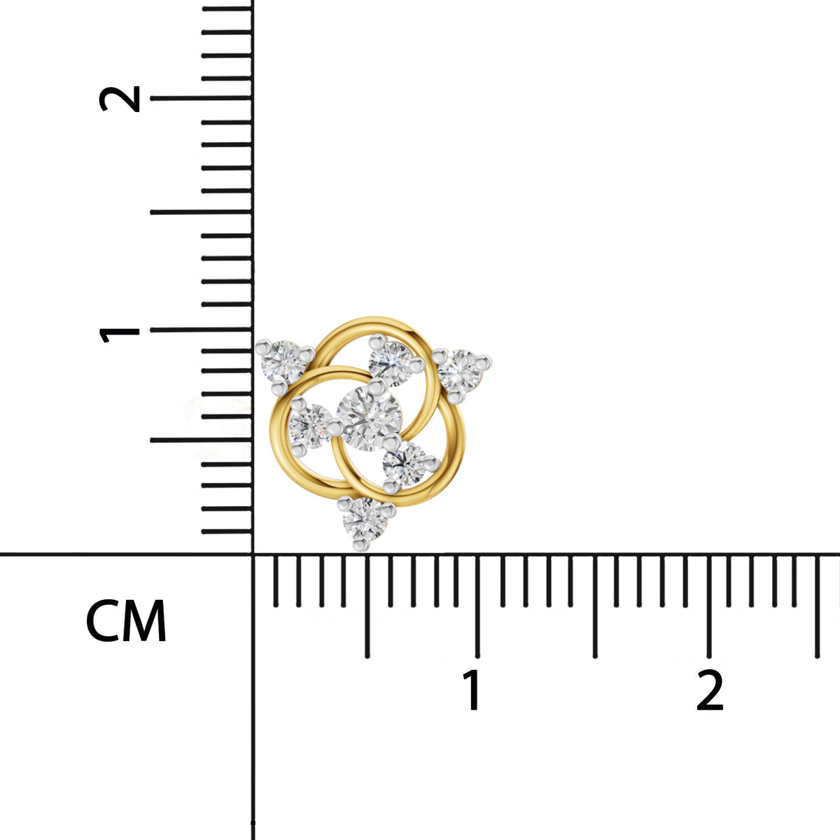 Sparq 0.39ct Evening Diamond Cluster Swirl Stud Earrings