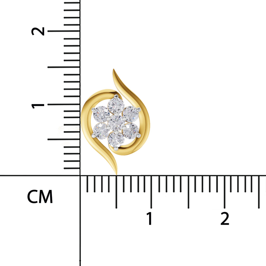 Sparq 0.42ct Evening Diamond Cluster Swirl Stud Earrings