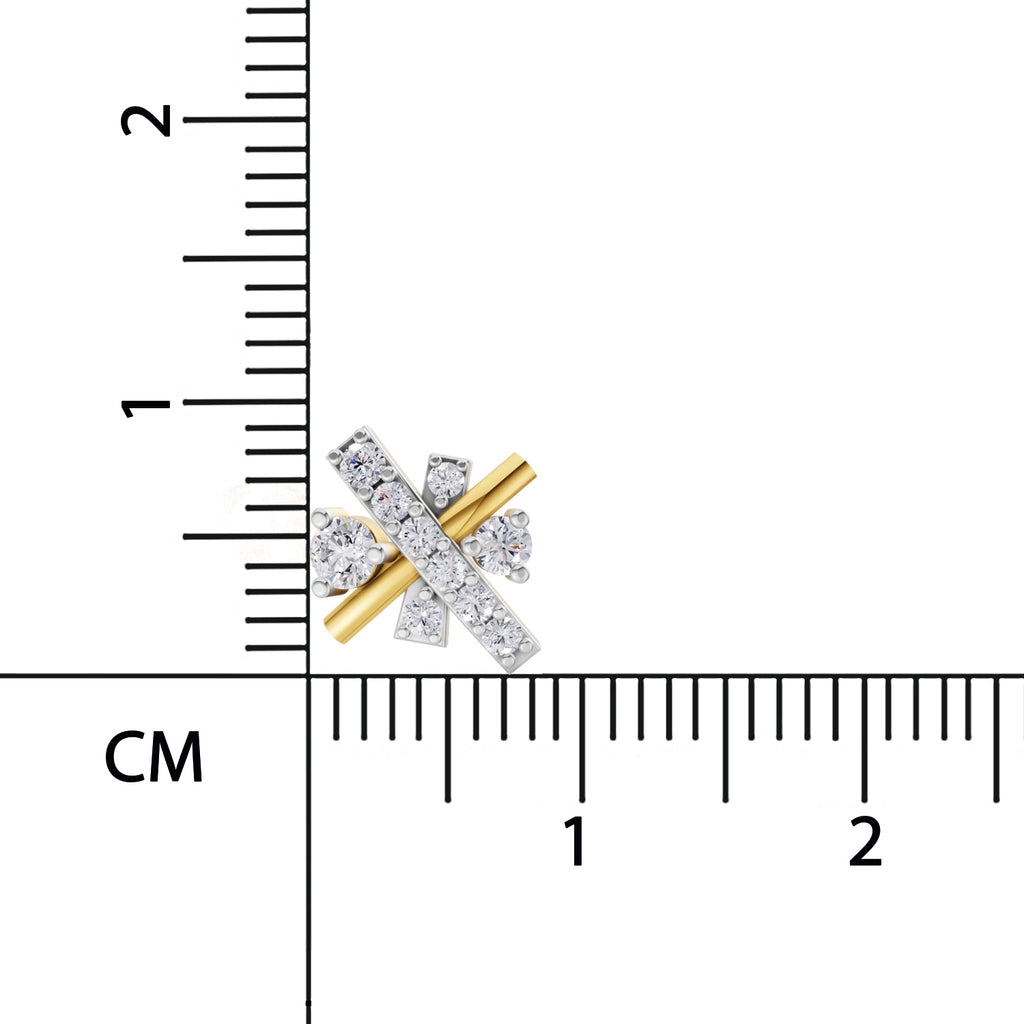 Sparq 0.36ct Evening Diamond Cross Stud Earrings