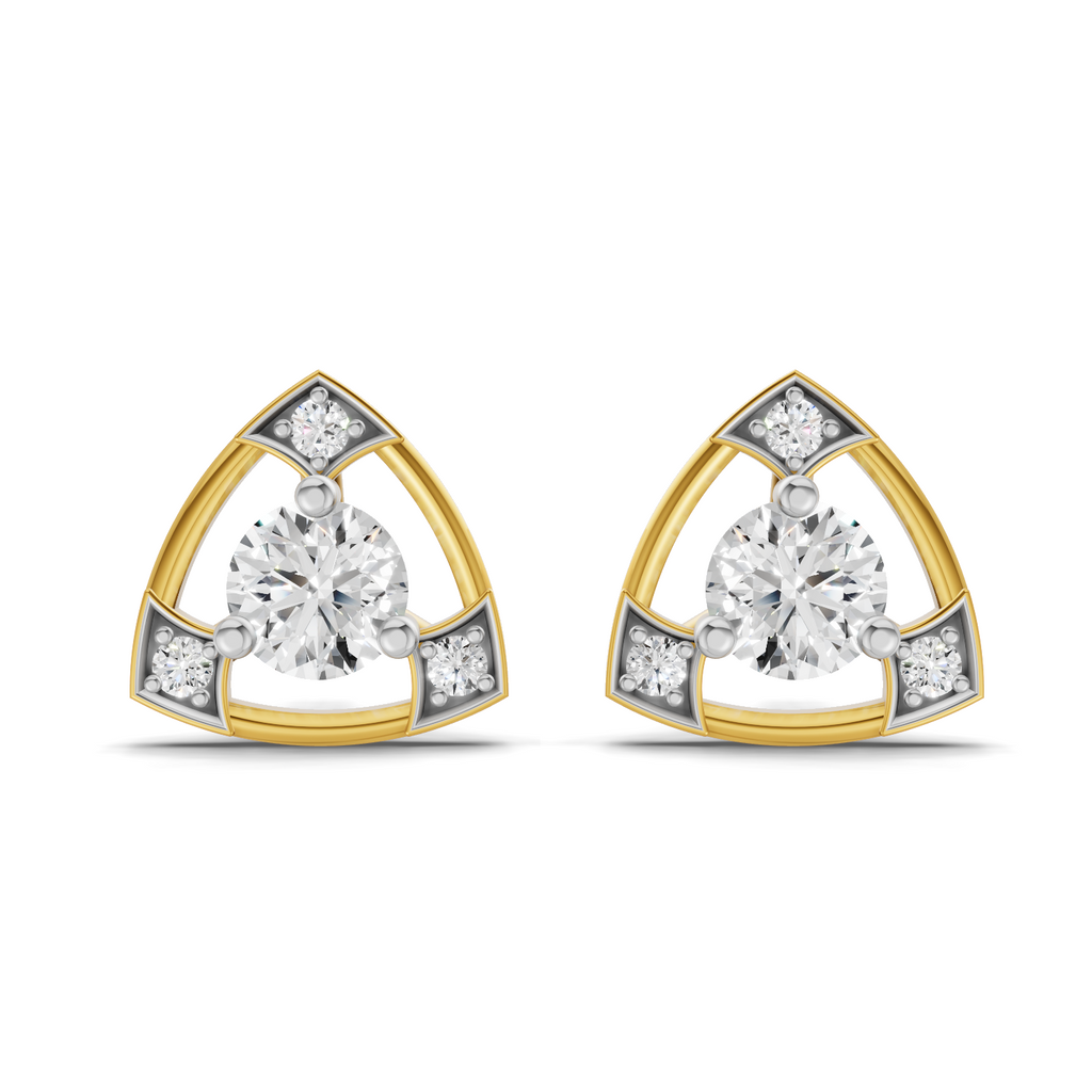 Sparq 0.38ct Evening Diamond Cluster Stud Earrings