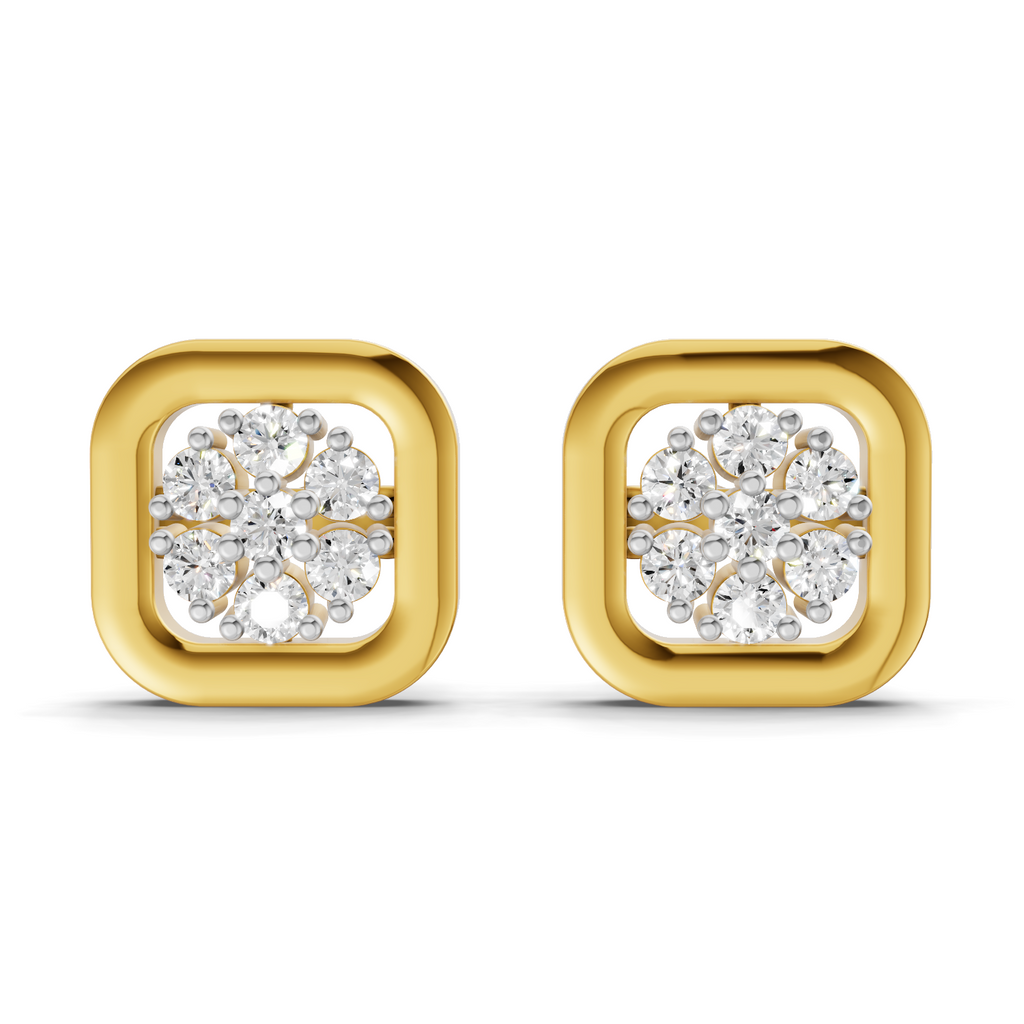 Sparq 0.17ct Classic Diamond Cluster Stud Earrings