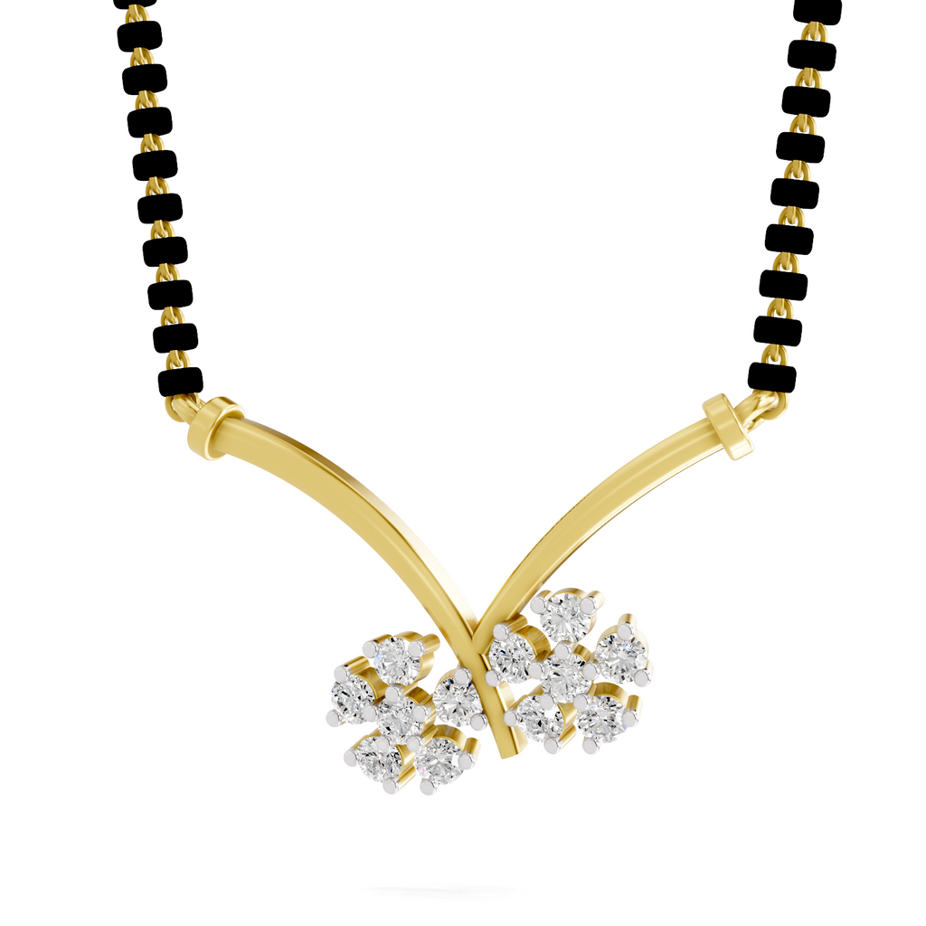 Lab Grown Diamond 0.3CT 925 Sterling Silver Gold Plated Round Shape Tanmaniya