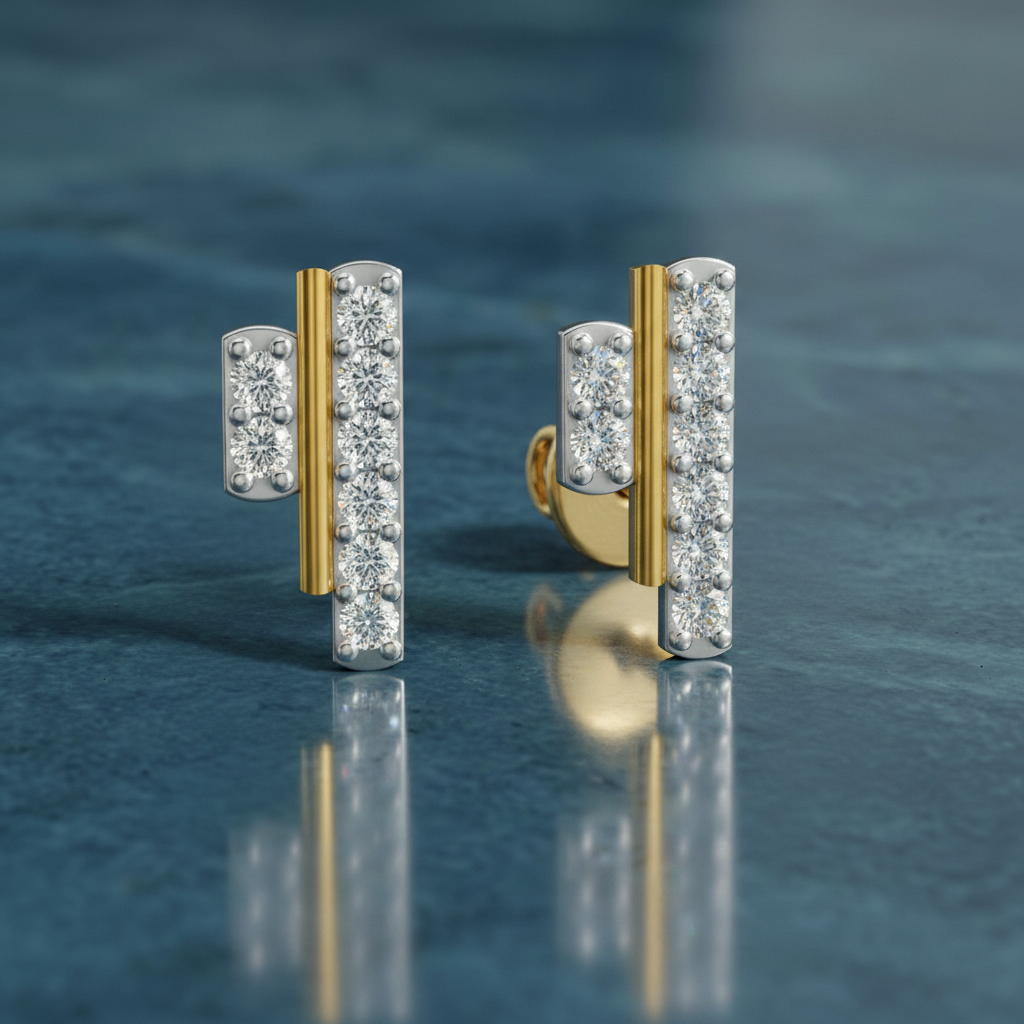 Sparq 0.35ct Evening Diamond Cluster Stud Earrings
