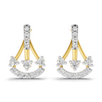 Lab Grown Diamond Earrings 0.44 Carat IGI Certified Round Shape F-G VS | 925 Sterling Silver Yellow Gold Plated Fashion Earrings
