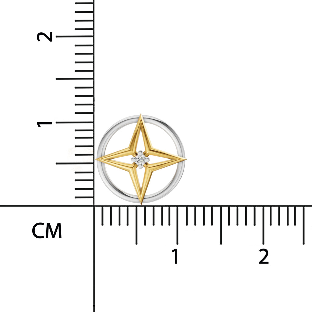 Sparq 0.02ct Everyday Compass Rose Diamond Stud Earrings