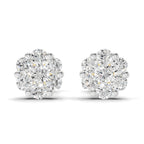 Lab Grown Diamond 0.17CT 925 Sterling Silver Gold Plated Round Shape Earring