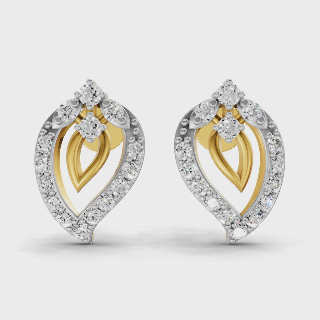 Sparq 0.31ct Evening Diamond Cluster Stud Earrings
