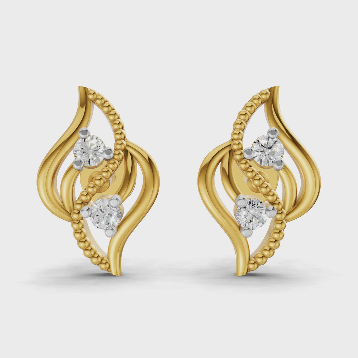 Sparq 0.1ct Minimal Diamond Cluster Stud Earrings