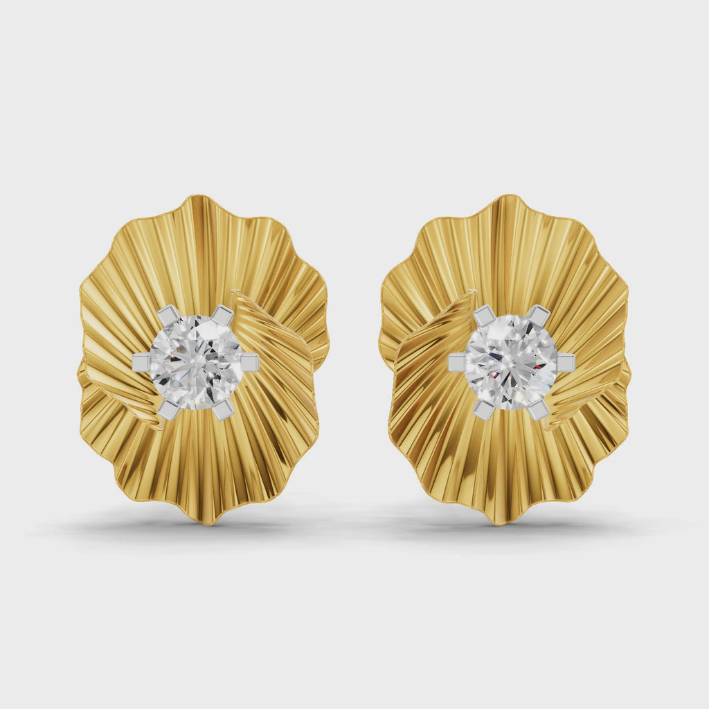 Sparq 0.49ct Elevated Diamond Cluster Stud Earrings