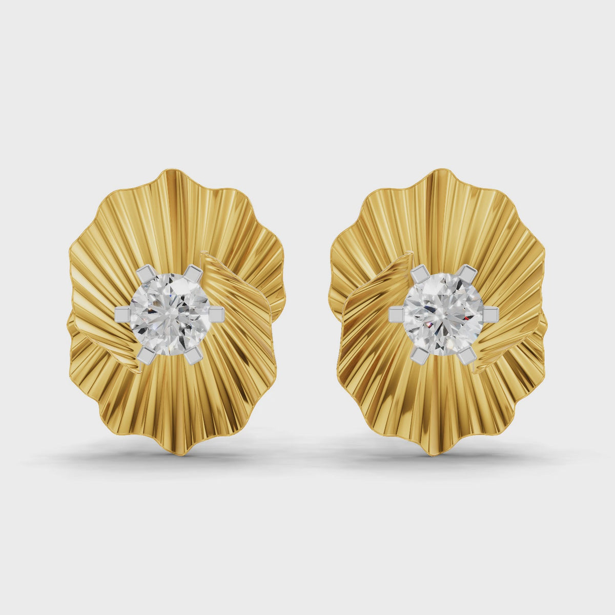 Sparq 0.49ct Elevated Diamond Cluster Stud Earrings