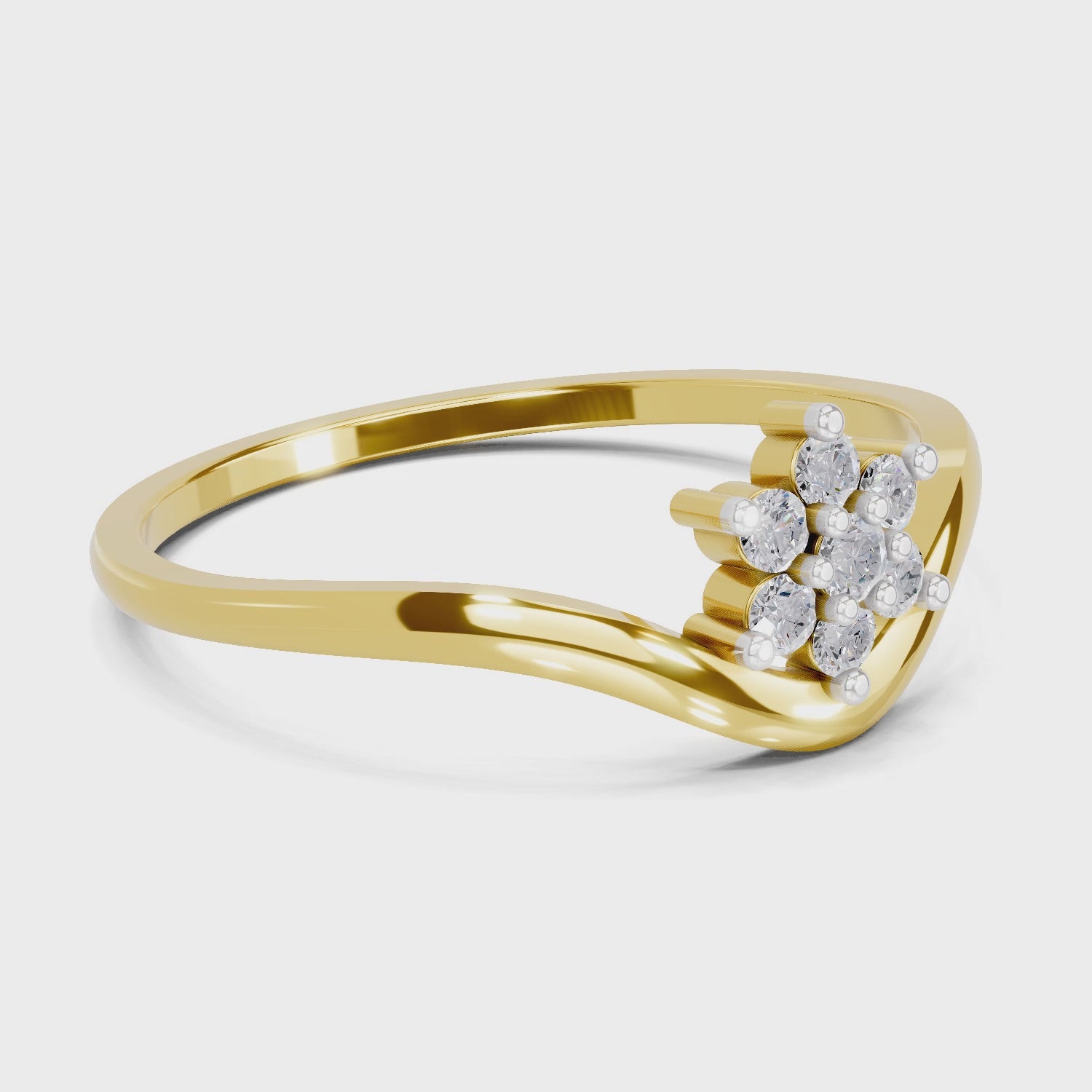 Sparq 0.11ct Minimal Geometric Diamond Ring