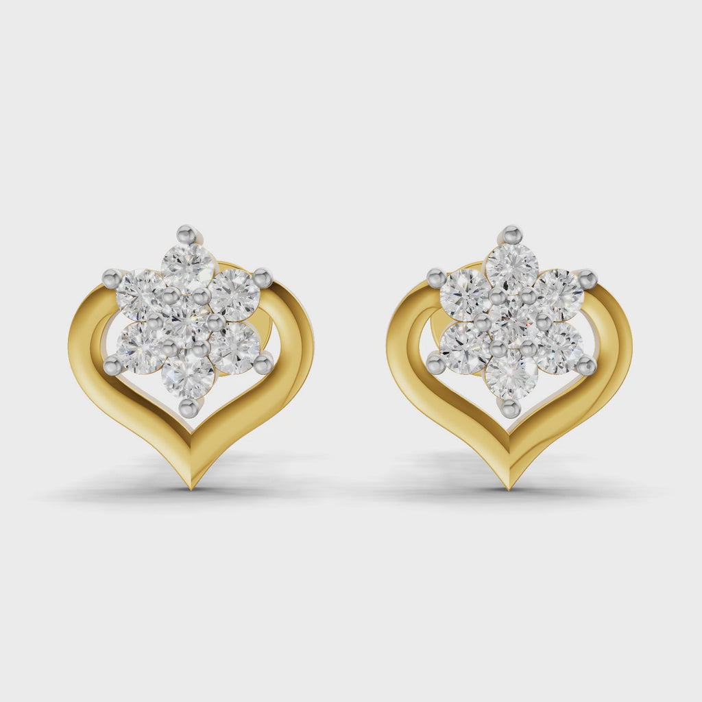 Sparq 0.17ct Signature Diamond Cluster Stud Earrings